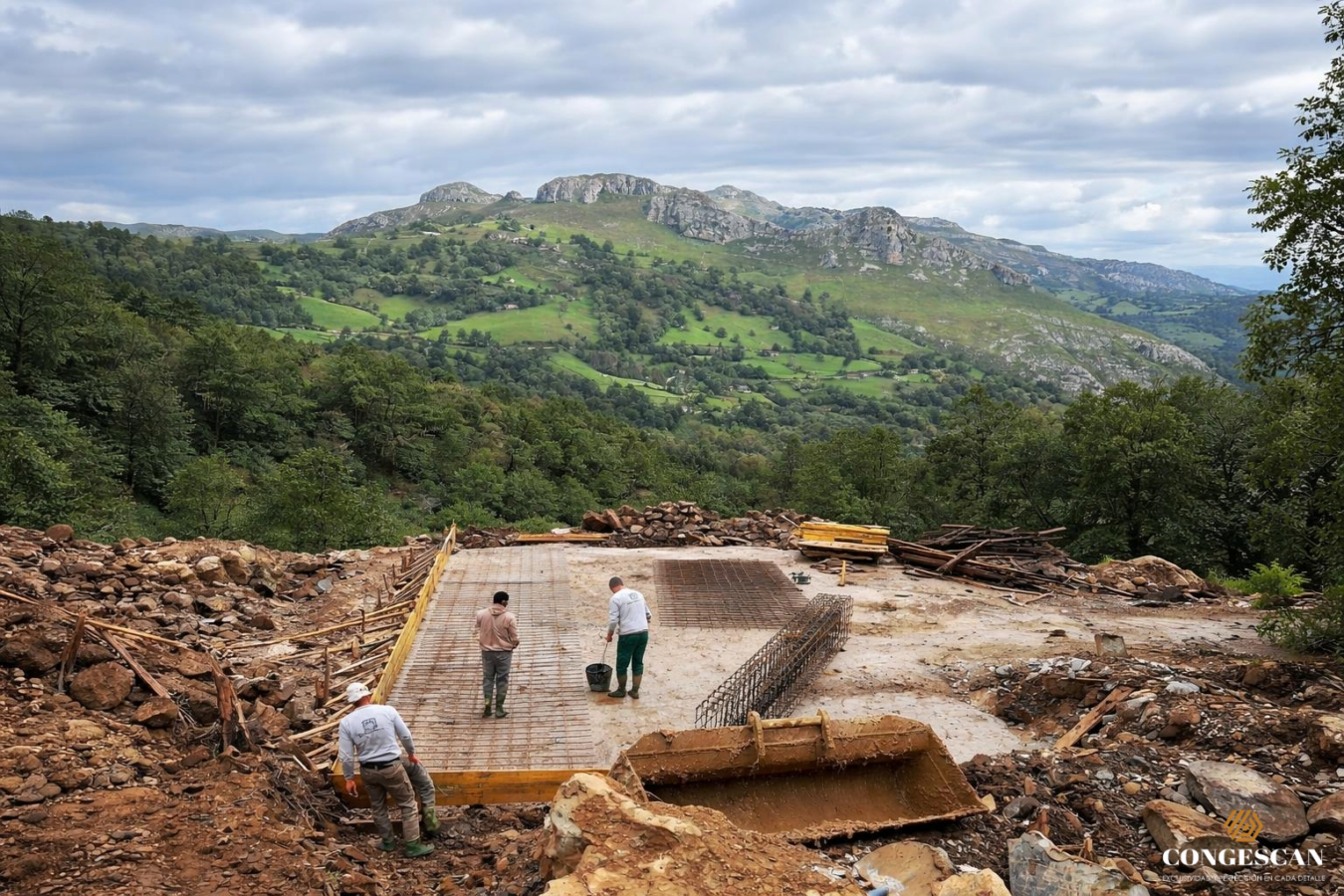 OBRA CIVIL CONGESCAN Construccion Rehabilitacion Reformas Servicios Cantabria 1 CIMENTACIONES Y ESTR